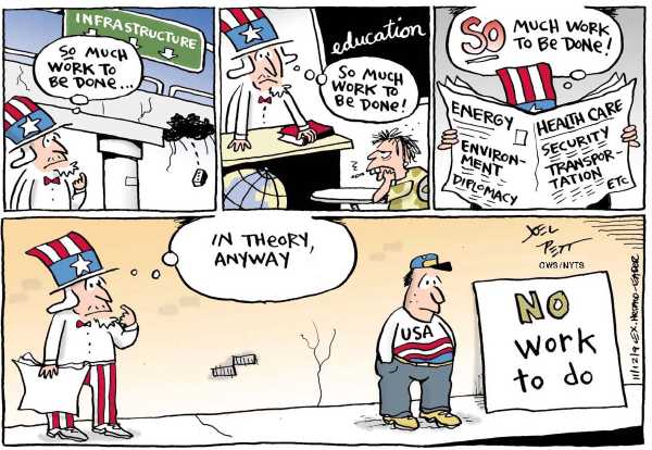 Political/Editorial Cartoon by Joel Pett, Lexington Herald-Leader, CWS/CartoonArts Intl. on Stock Market Continues Surge