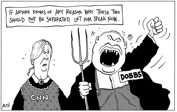 Political/Editorial Cartoon by Tony Auth, Philadelphia Inquirer on President’s Opponents Speak Out