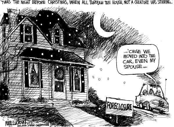 Political/Editorial Cartoon by Mike Luckovich, Atlanta Journal-Constitution on Economy Still Sluggish