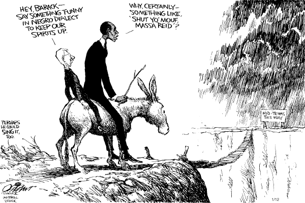 Political/Editorial Cartoon by Pat Oliphant, Universal Press Syndicate on Harry Reid Devastates Reputation