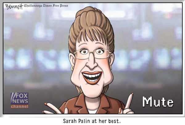 Political/Editorial Cartoon by Clay Bennett, Chattanooga Times Free Press on Fox Hires Palin