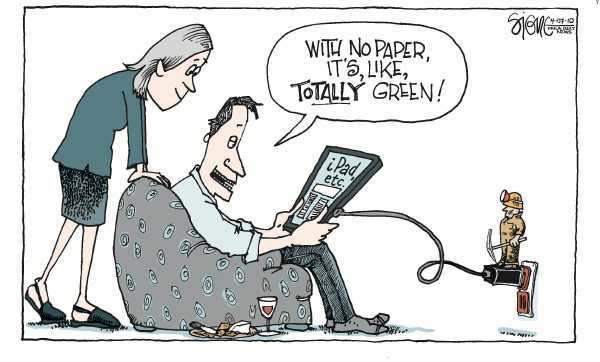 Political/Editorial Cartoon by Signe Wilkinson, Philadelphia Daily News on Coal Mine Disaster Kills 23