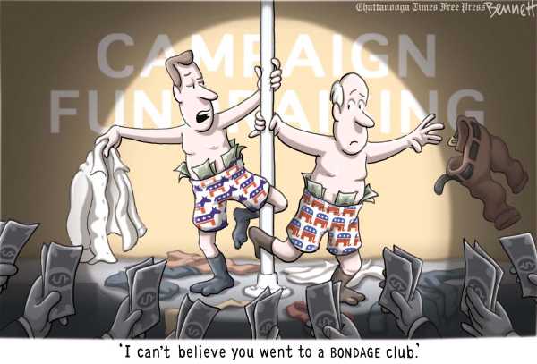 Political/Editorial Cartoon by Clay Bennett, Chattanooga Times Free Press on GOP Image Tarnished