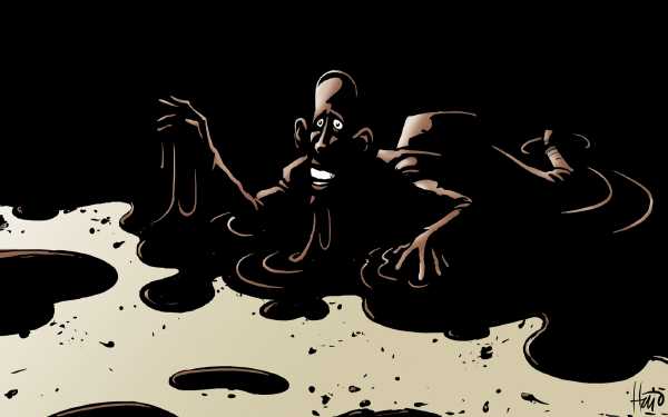 Political/Editorial Cartoon by Hajo de Reijger, Amsterdam, Netherlands on Oil Still Spewing