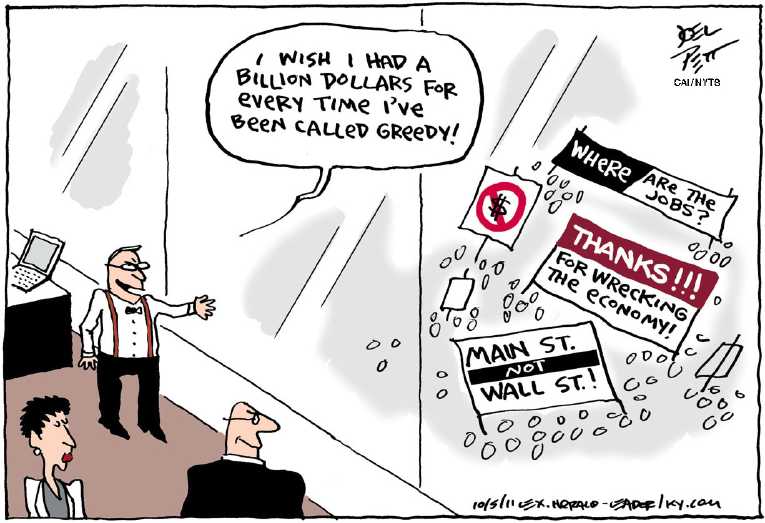 Political/Editorial Cartoon by Joel Pett, Lexington Herald-Leader, CWS/CartoonArts Intl. on Protests Sweep Across Nation