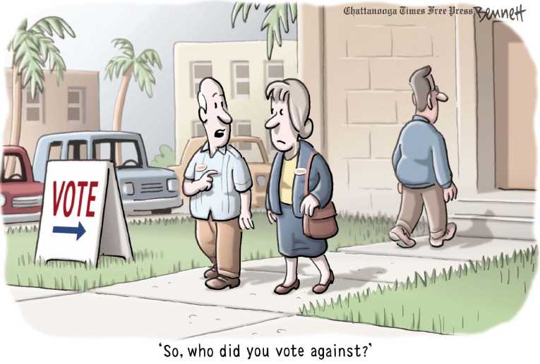 Political/Editorial Cartoon by Clay Bennett, Chattanooga Times Free Press on Romney Wins Florida