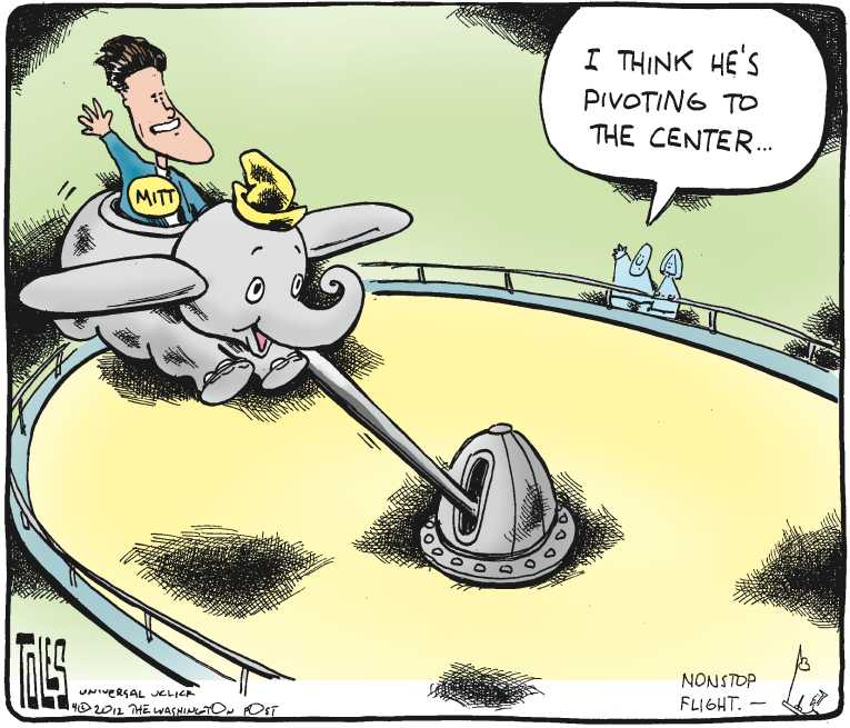 Political/Editorial Cartoon by Tom Toles, Washington Post on Santorum Drops Out