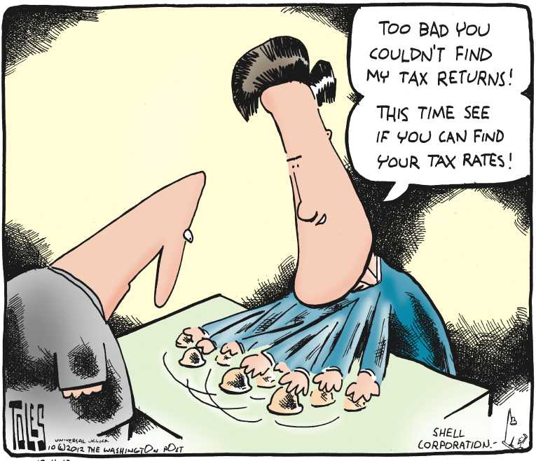Political/Editorial Cartoon by Tom Toles, Washington Post on Romney Surging