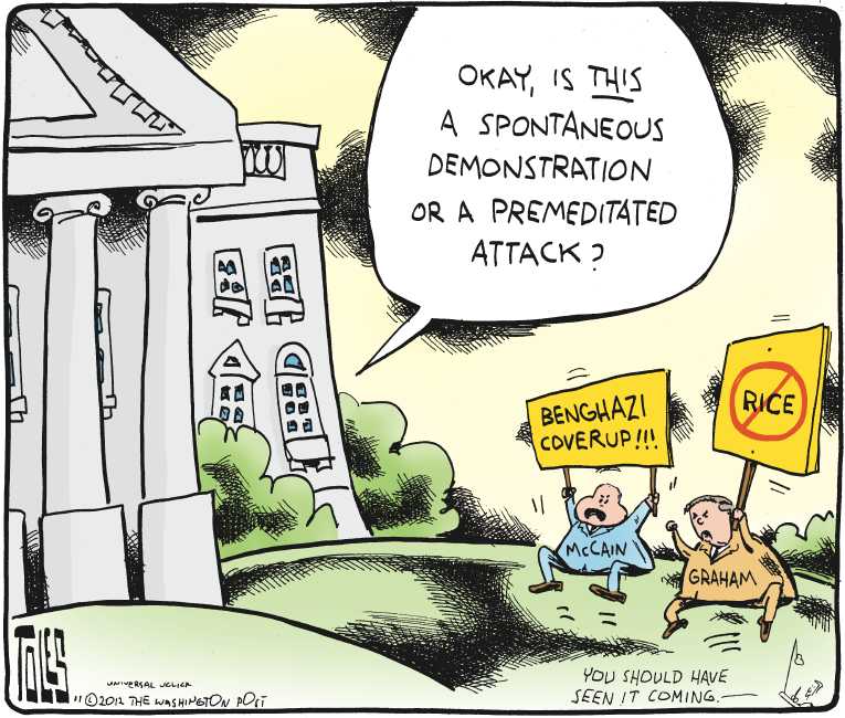 Political/Editorial Cartoon by Tom Toles, Washington Post on GOP Senators Double Down