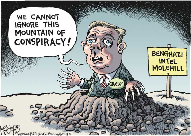 Political/Editorial Cartoon by Rob Rogers, The Pittsburgh Post-Gazette on GOP Senators Double Down