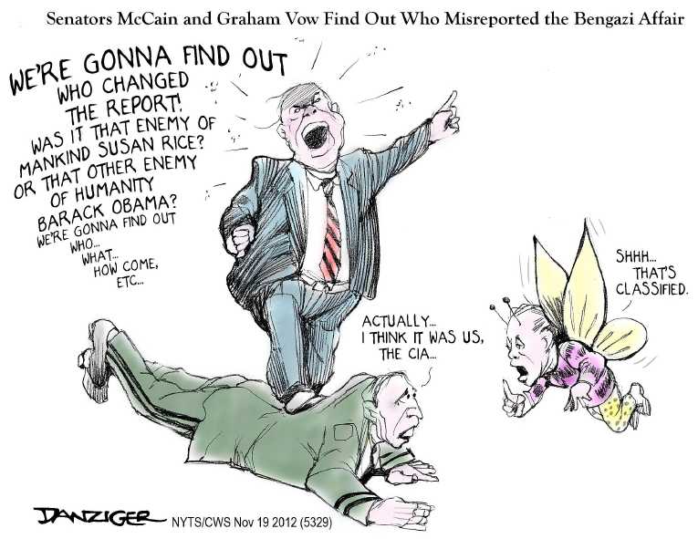 Political/Editorial Cartoon by Jeff Danziger, CWS/CartoonArts Intl. on GOP Senators Double Down