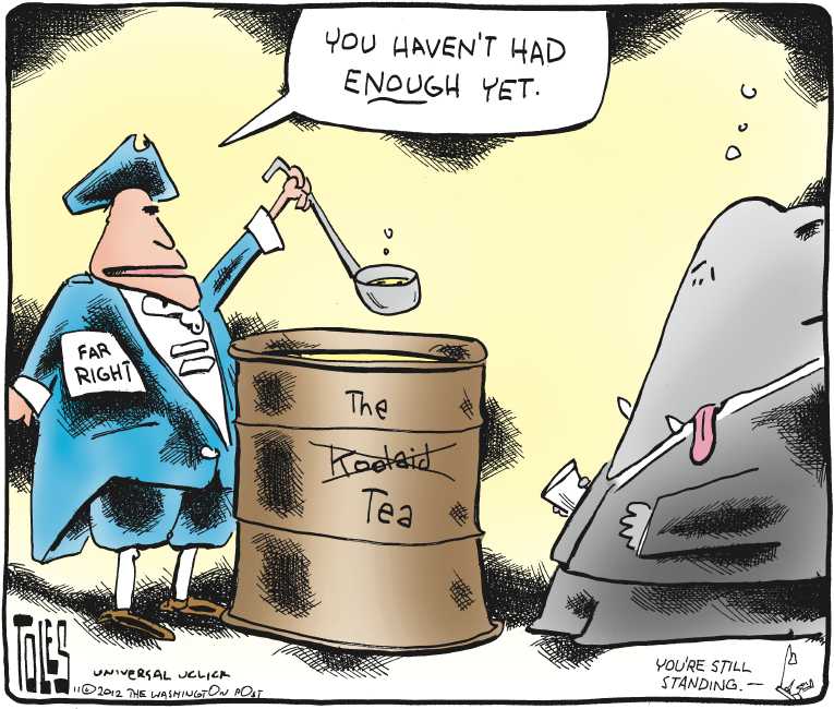 Political/Editorial Cartoon by Tom Toles, Washington Post on Republican Party Reloads