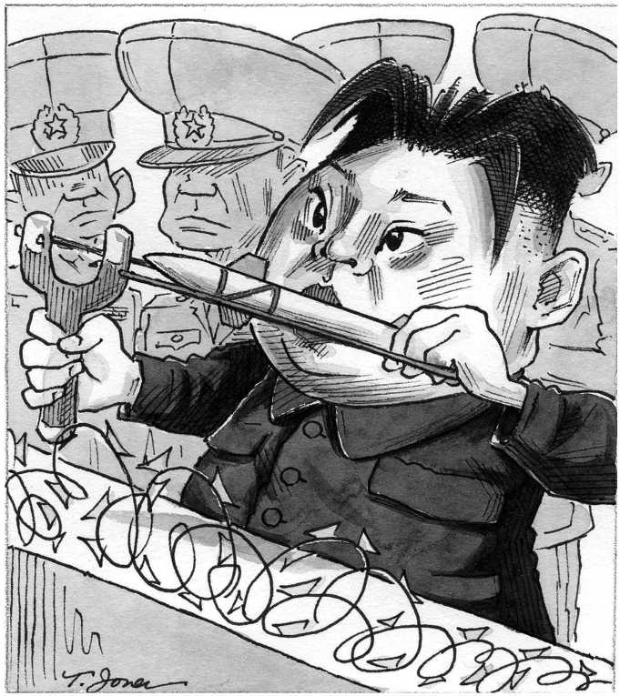 Political/Editorial Cartoon by Tom Toles, Washington Post on North Korea Threatens World