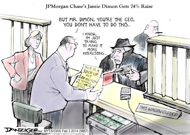 Political/Editorial Cartoon by Jeff Danziger, CWS/CartoonArts Intl. on Low Wages Remain Problem