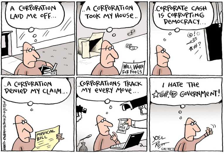 Political/Editorial Cartoon by Joel Pett, Lexington Herald-Leader, CWS/CartoonArts Intl. on Low Wages Remain Problem