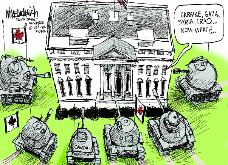 Political/Editorial Cartoon by Mike Luckovich, Atlanta Journal-Constitution on Court Deals Blow to Obamacare