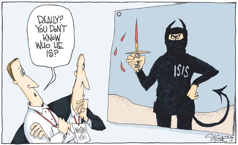 Political/Editorial Cartoon by Signe Wilkinson, Philadelphia Daily News on Chaos Reigns in “Iraq” & “Syria”