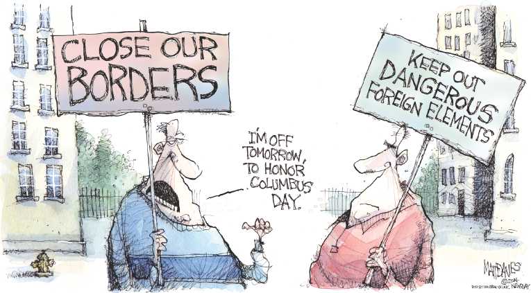Political/Editorial Cartoon by Matt Davies, Journal News on Republicans on Message for Elections