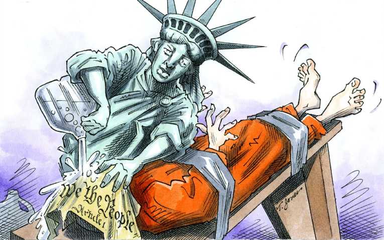 Political/Editorial Cartoon by Taylor Jones, Tribune Media Services on Torture Report Shocks Nation, World