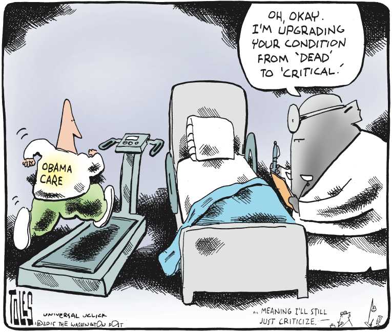 Political/Editorial Cartoon by Tom Toles, Washington Post on Republicans Moving Boldly