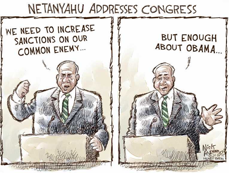 Political/Editorial Cartoon by Nick Anderson, Houston Chronicle on Republicans Moving Boldly