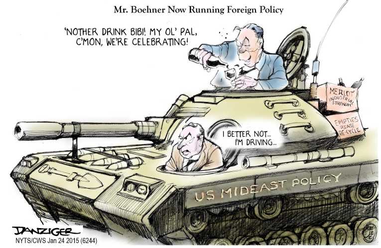 Political/Editorial Cartoon by Jeff Danziger, CWS/CartoonArts Intl. on War News