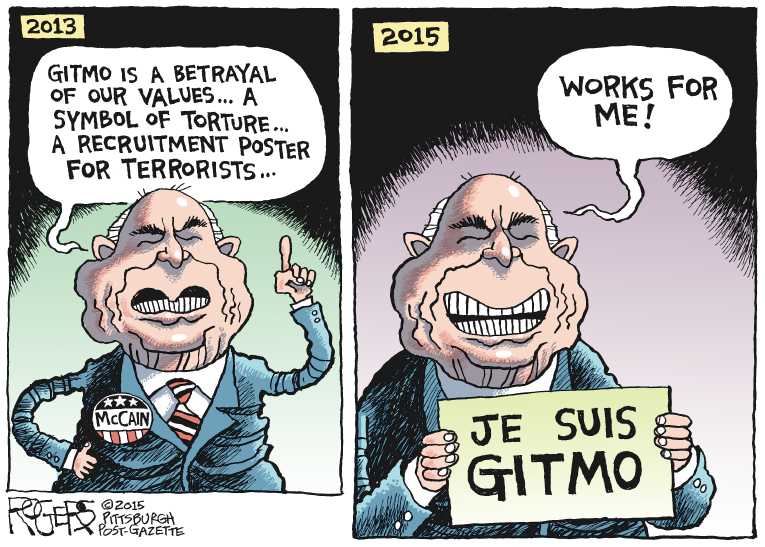 Political/Editorial Cartoon by Rob Rogers, The Pittsburgh Post-Gazette on War News