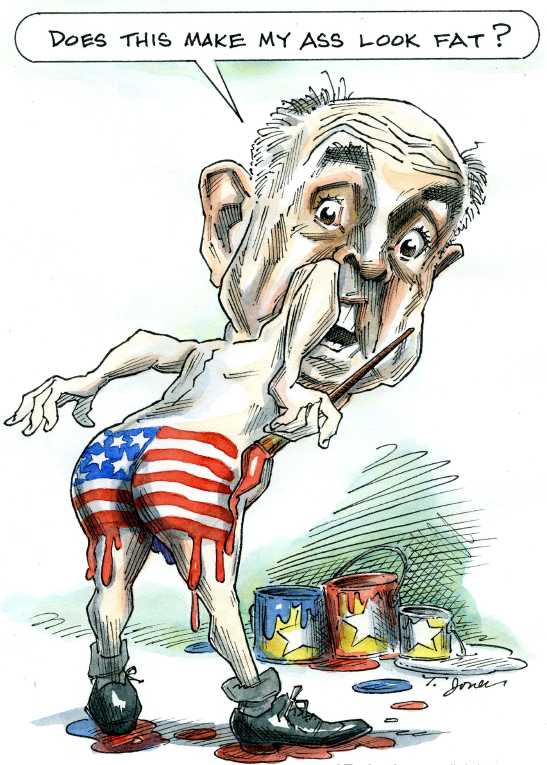 Political/Editorial Cartoon by Taylor Jones, Tribune Media Services on Guiliani Blasts President