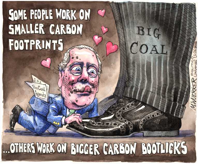 Political/Editorial Cartoon by Matt Wuerker, Politico on GOP Doubts Climate Change