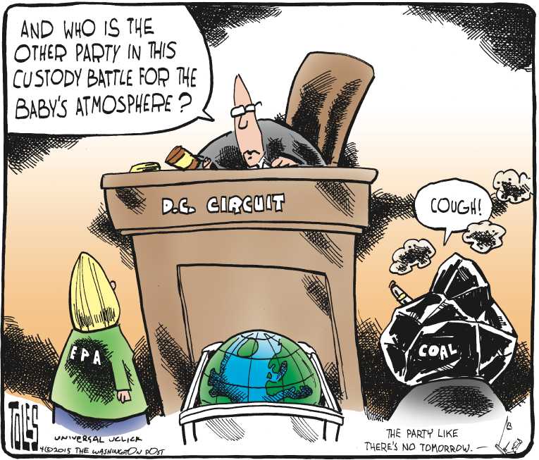 Political/Editorial Cartoon by Tom Toles, Washington Post on Planet Celebrates Earth Day