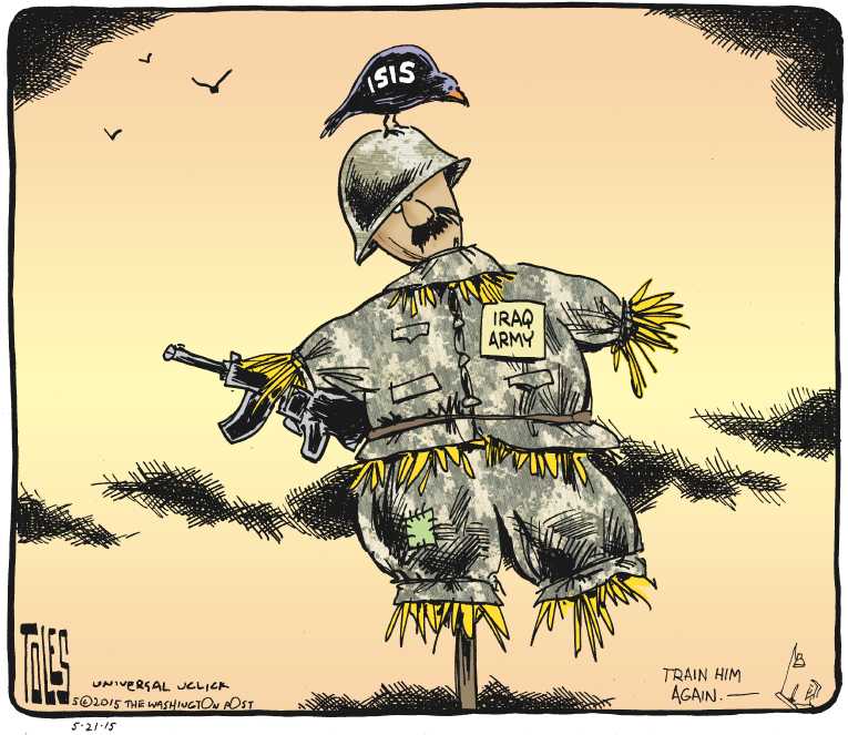 Political/Editorial Cartoon by Tom Toles, Washington Post on War Against Terror Escalates