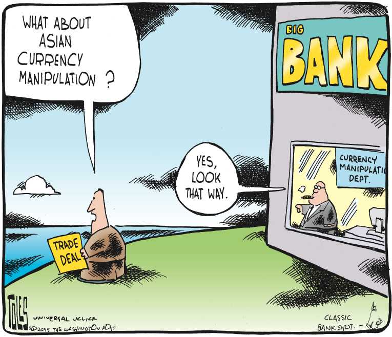 Political/Editorial Cartoon by Tom Toles, Washington Post on Bank Profits Up