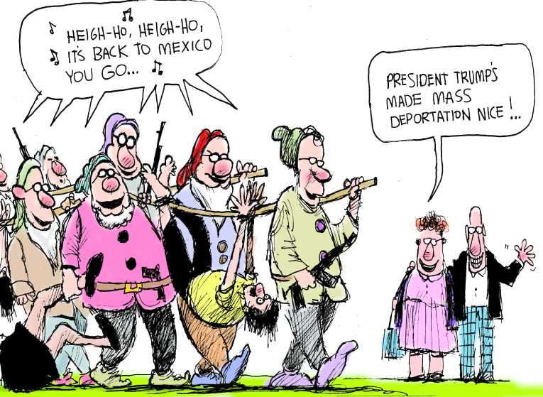 Political/Editorial Cartoon by Mike Luckovich, Atlanta Journal-Constitution on GOP Uses Attack Against President