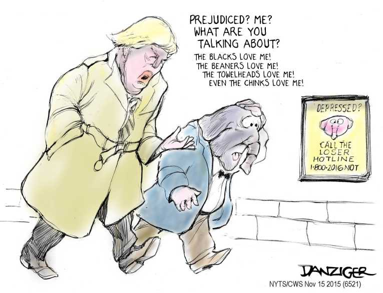 Political/Editorial Cartoon by Jeff Danziger, CWS/CartoonArts Intl. on Trump, Carson Lead Field