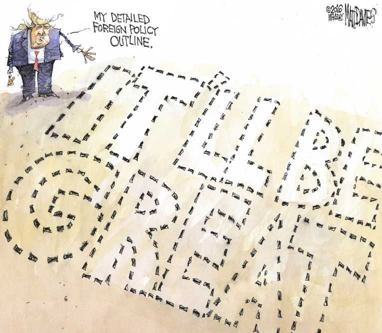 Political/Editorial Cartoon by Matt Davies, Journal News on Trump to Be Nominee
