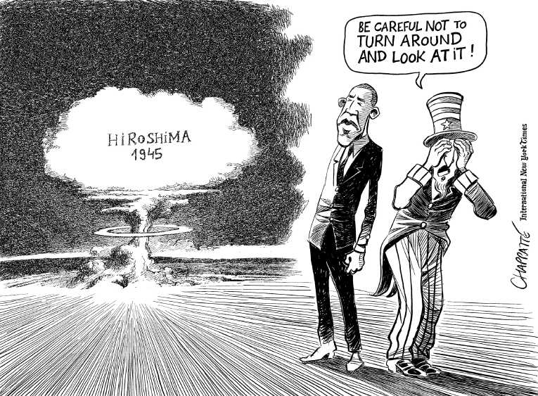Political Cartoon on 'Obama Visits Hiroshima' by Patrick Chappatte