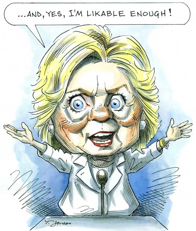 Political/Editorial Cartoon by Taylor Jones, Tribune Media Services on Clinton Making Her Case