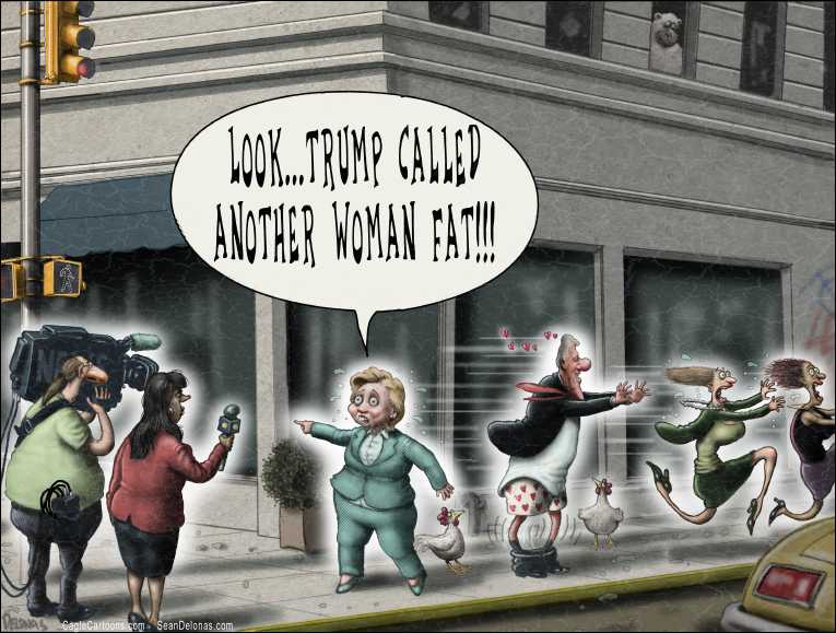 Political/Editorial Cartoon by Sean Delonas, CagleCartoons.com on Clinton Goes to the Well