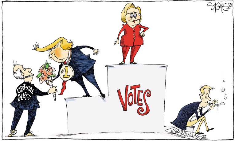 Political/Editorial Cartoon by Signe Wilkinson, Philadelphia Daily News on Democrats Attempting to Regroup