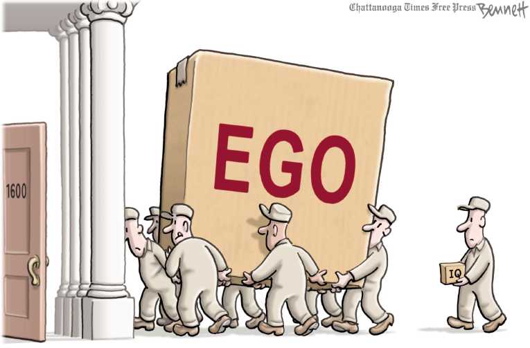 Political/Editorial Cartoon by Clay Bennett, Chattanooga Times Free Press on Trump Proud