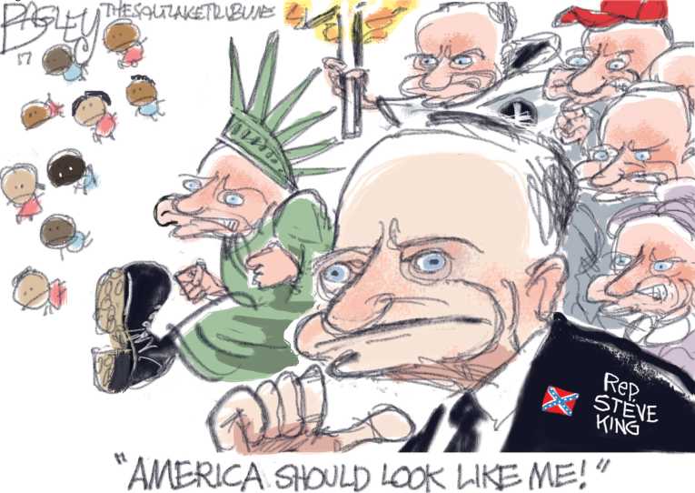 Political/Editorial Cartoon by Pat Bagley, Salt Lake Tribune on Team Trump Winning