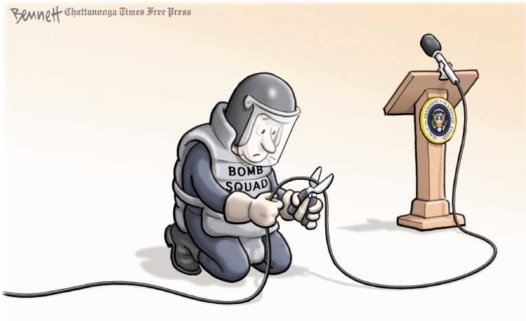 Political/Editorial Cartoon by Clay Bennett, Chattanooga Times Free Press on Nazi Rally Turns Violent