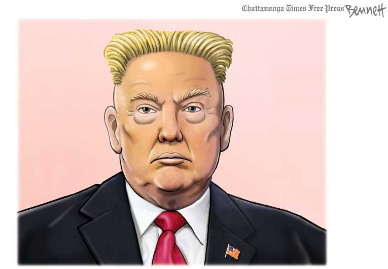 Political/Editorial Cartoon by Clay Bennett, Chattanooga Times Free Press on Leaders Discuss Options