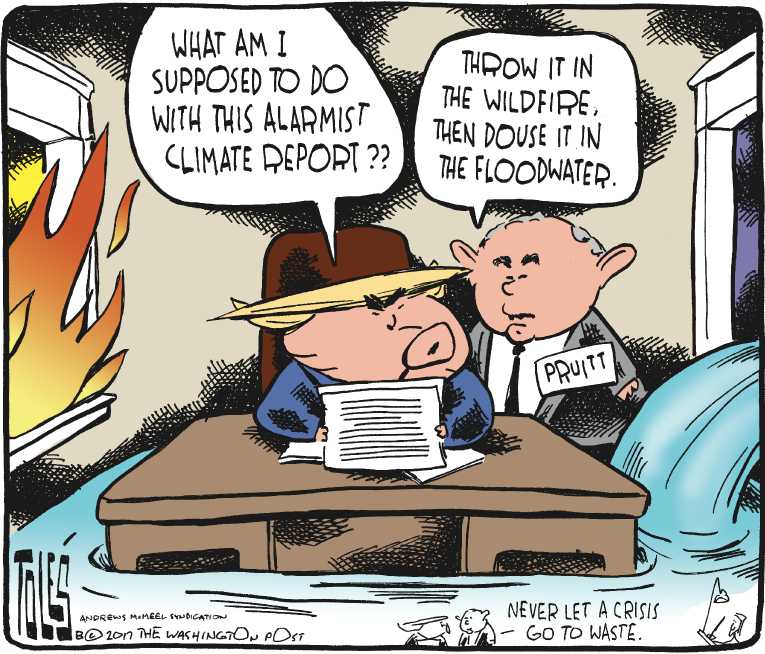 Political/Editorial Cartoon by Tom Toles, Washington Post on President Sets New Poll Record
