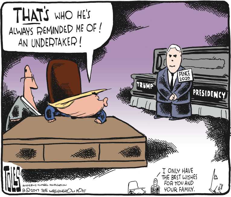 Political/Editorial Cartoon by Tom Toles, Washington Post on President Sets New Poll Record
