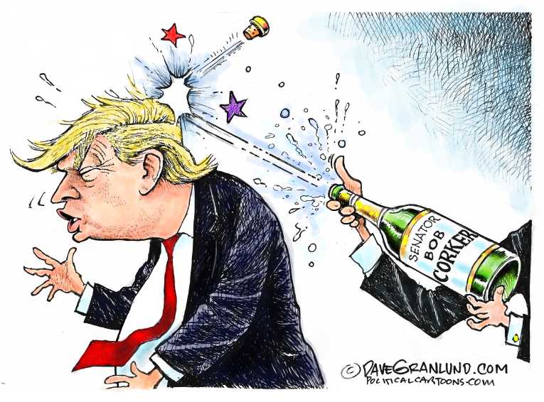 Political/Editorial Cartoon by Dave Granlund on President Doubles Down