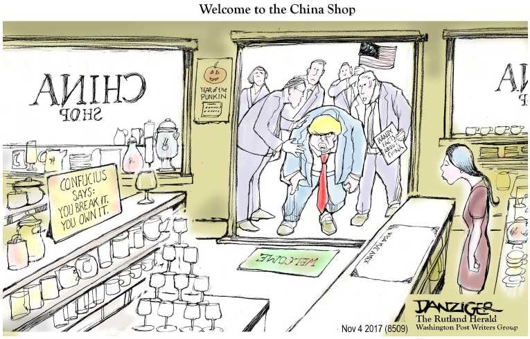 Political/Editorial Cartoon by Jeff Danziger on Trump’s Base Thrilled