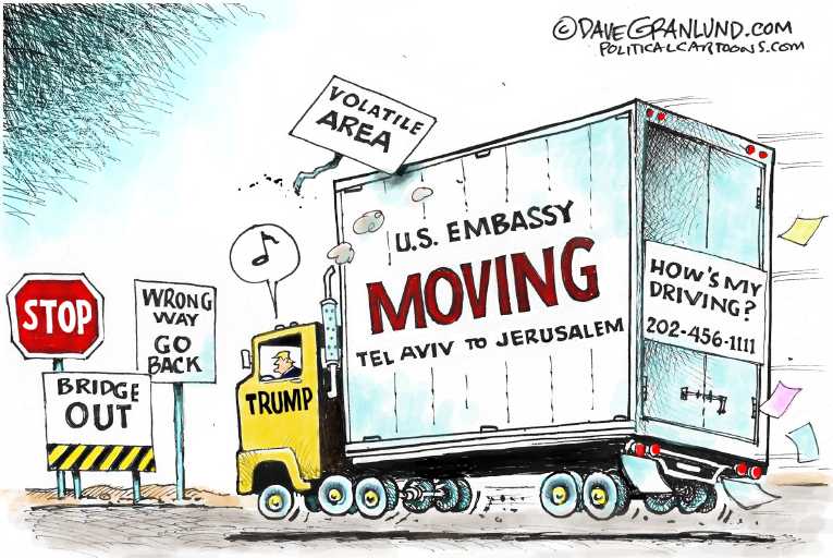 Political/Editorial Cartoon by Dave Granlund on Trump Accelerates Peace Process