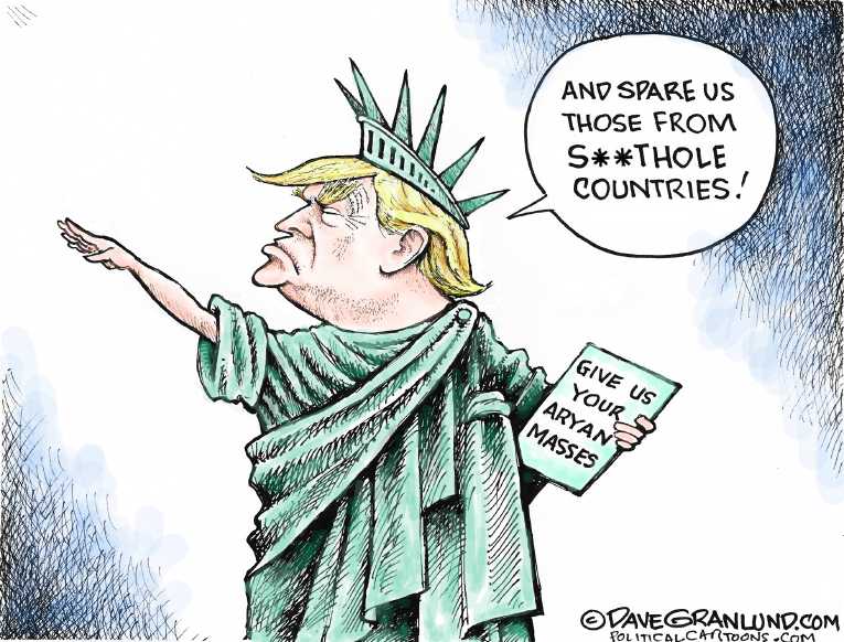 Political/Editorial Cartoon by Dave Granlund on Shitstorm Impedes DACA Solution