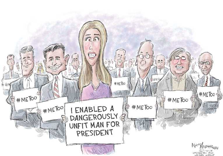 Political/Editorial Cartoon by Nick Anderson, Houston Chronicle on Doctor: Trump’s Health “Excellent”